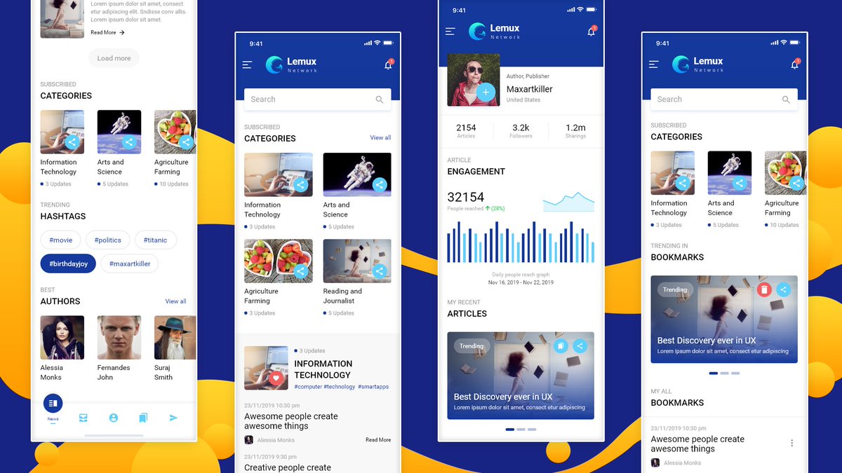 Admiinuiux's tweet photo. Create your own news mobile app. Lemux News &amp; Magazine Mobile HTML template, Save time money
https://t.co/aaqCLpci5g
#mobile #mobileapp #cordova #framework #hybrid #microsite #webapp #mobileweb #webdesign #web #development #design #javascript #html #business #ui #ux #maxartkiller https://t.co/4l4vkLsLph