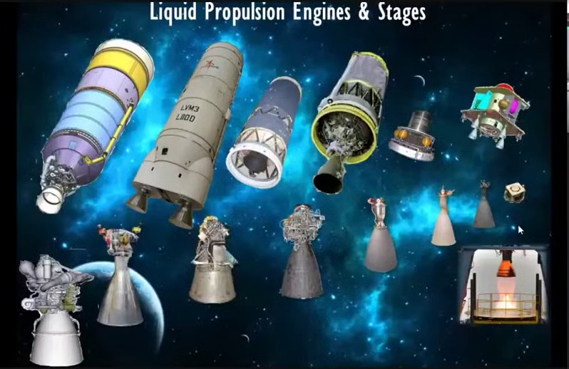Semi-Cryogenic engine and its SC500 stage (left-most in last pic):