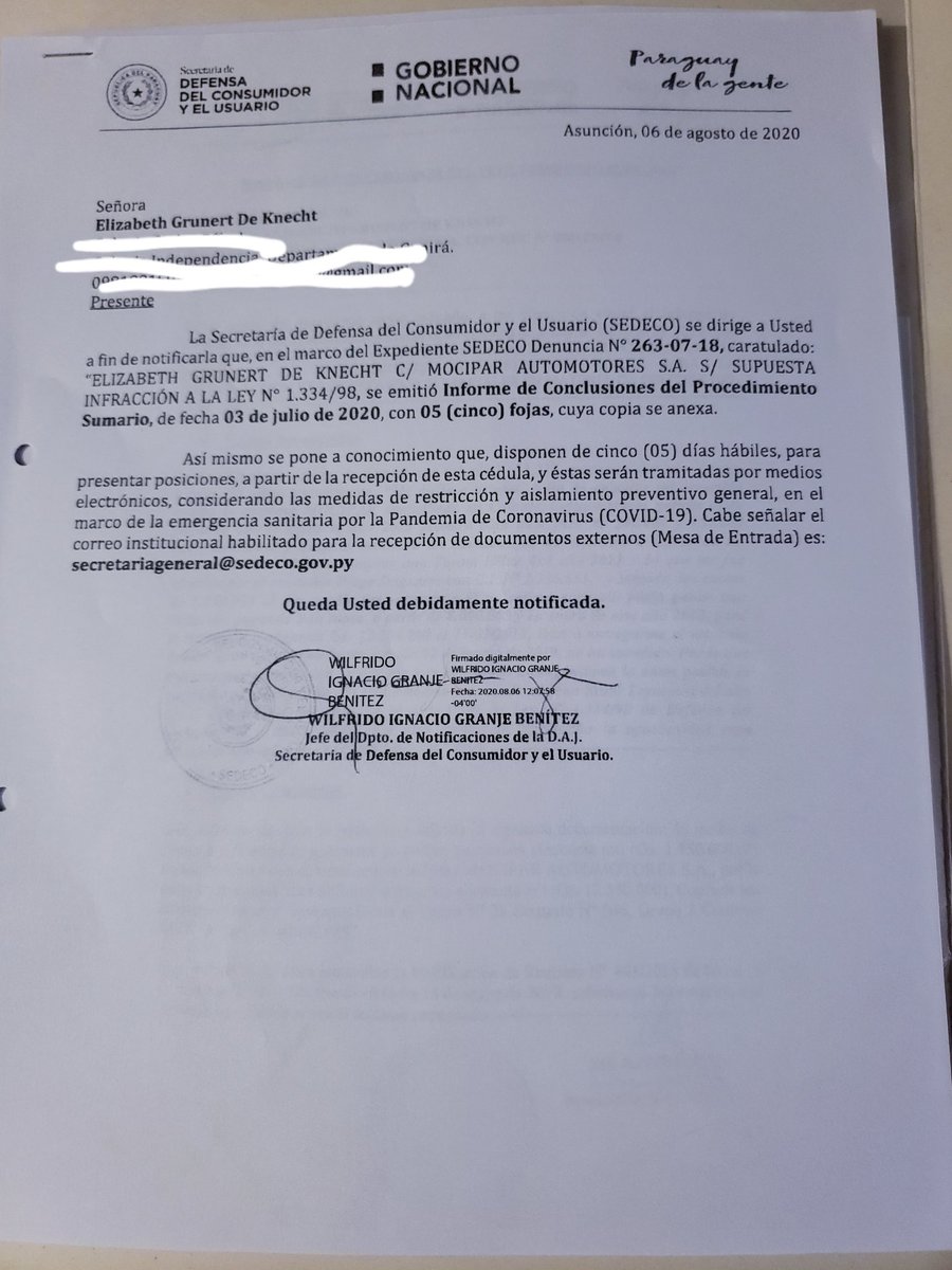 MirnaAlf's tweet photo. DOS años después dictamen de @sedecopy en una de cientos de @DMocipar . Hubiera sido útil si  lo hacían antes de llegar a instancias judiciales y antes de la Quiebra MOCIPAR que sigue sin calificación. (DOLOSA por donde se la mire) @PoderJudicialPY
@MinPublicoPy @SandraQuinonezA https://t.co/EpDeoFA0Aj