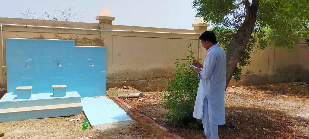 TrachomaHyd's tweet photo. [August 12, 2020]
School Monitoring visit to the construction of 241 accessible WASH facilities in 97 primary schools of District Kamber Shahdadkot.

#AccessibleWASHFacilities #KamberShahdadkot #SIOVS #CBMInternational #PTEP https://t.co/Q0V5F0csdo