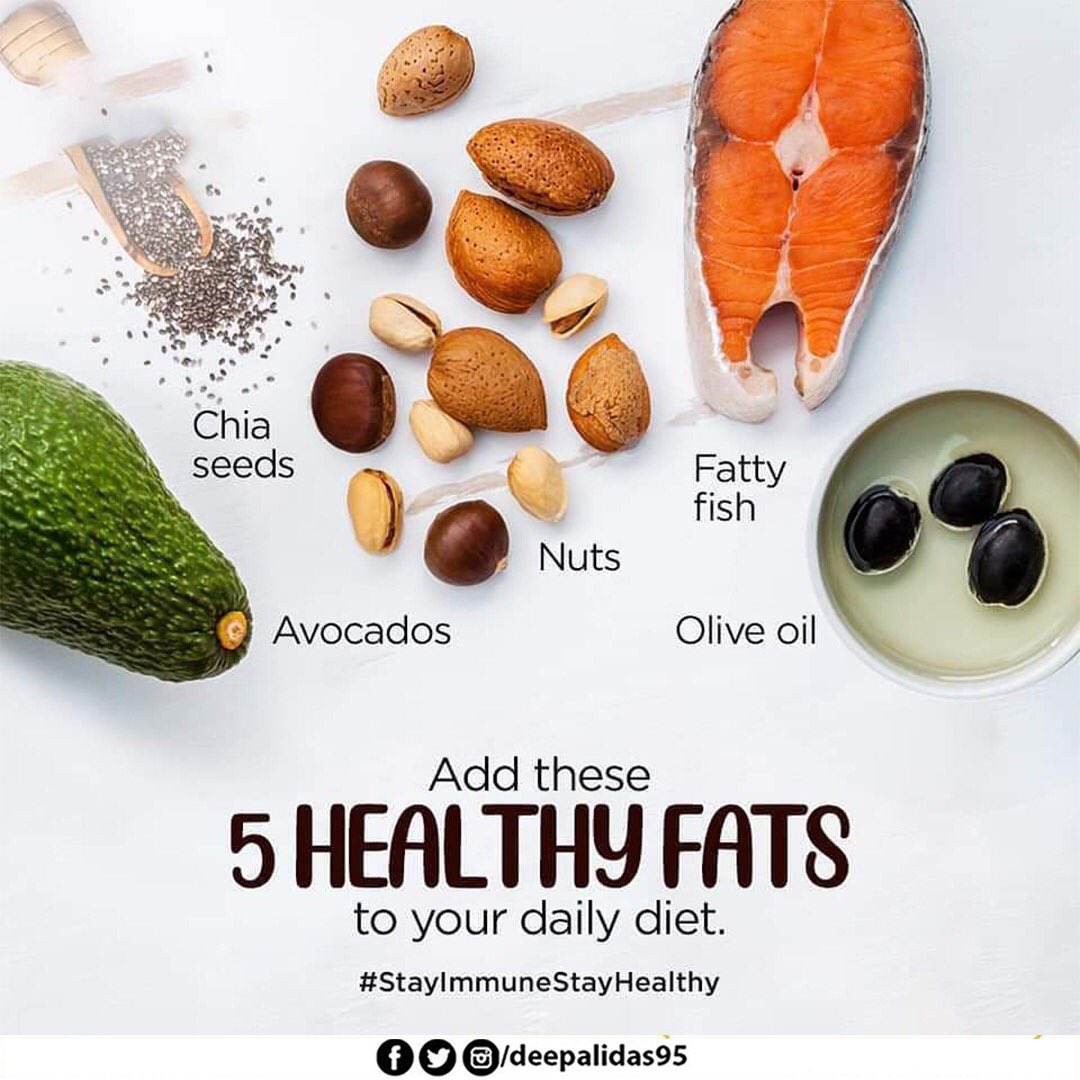 deepalidas95's tweet photo. Dietary fats are essential to give your body energy & to support cell growth. Fats help your body absorb some nutrients & produce important hormones.
Let’s inculcate the following foods for our healthy well-being.
#deepalidasjsg #Healthcare #essentialfats #dietaryfats #wellness https://t.co/eW2UUT24Gg