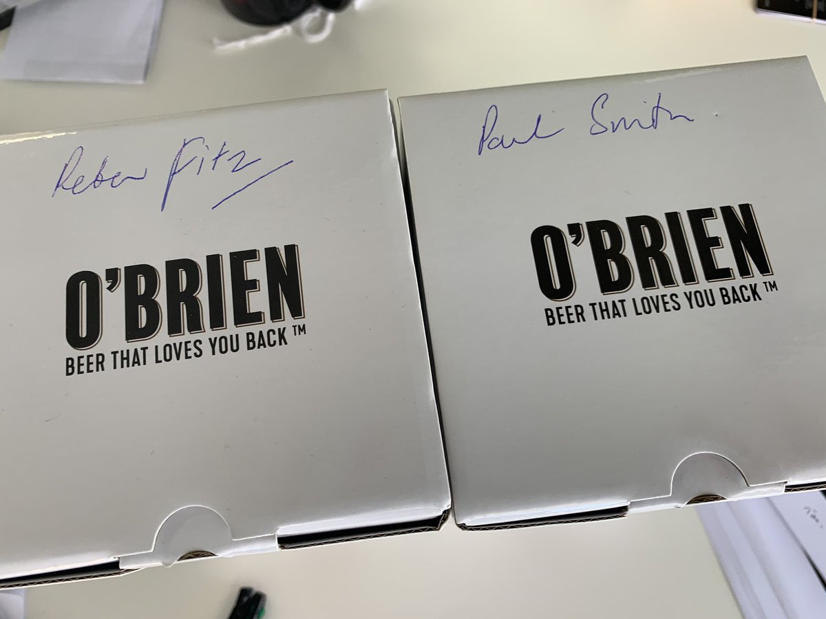 psmithtse's tweet photo. Interesting chat with @Peter_Fitz and Shane Lee today.  Nice of Fitzy to gift me his @obrienbeer! Can a team called the Kings support a democracy? Discuss.  As always thanks to Shane Lee’s naming rights partner, Lee’s Fortuna Court #lambpancake. https://t.co/ar6oZpJJwB