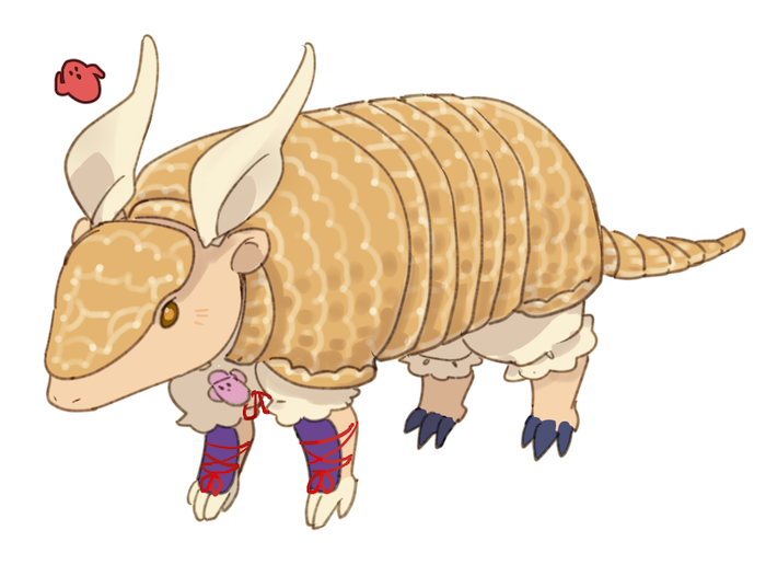 杖刀偶磨弓 「擬獣まゆけーき 」|茶丸九のイラスト