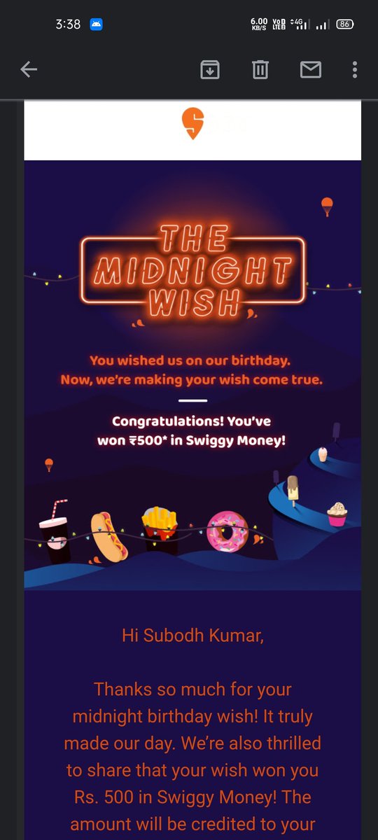 Swiggy on Twitter "We’ve been busy having a big celebration and your