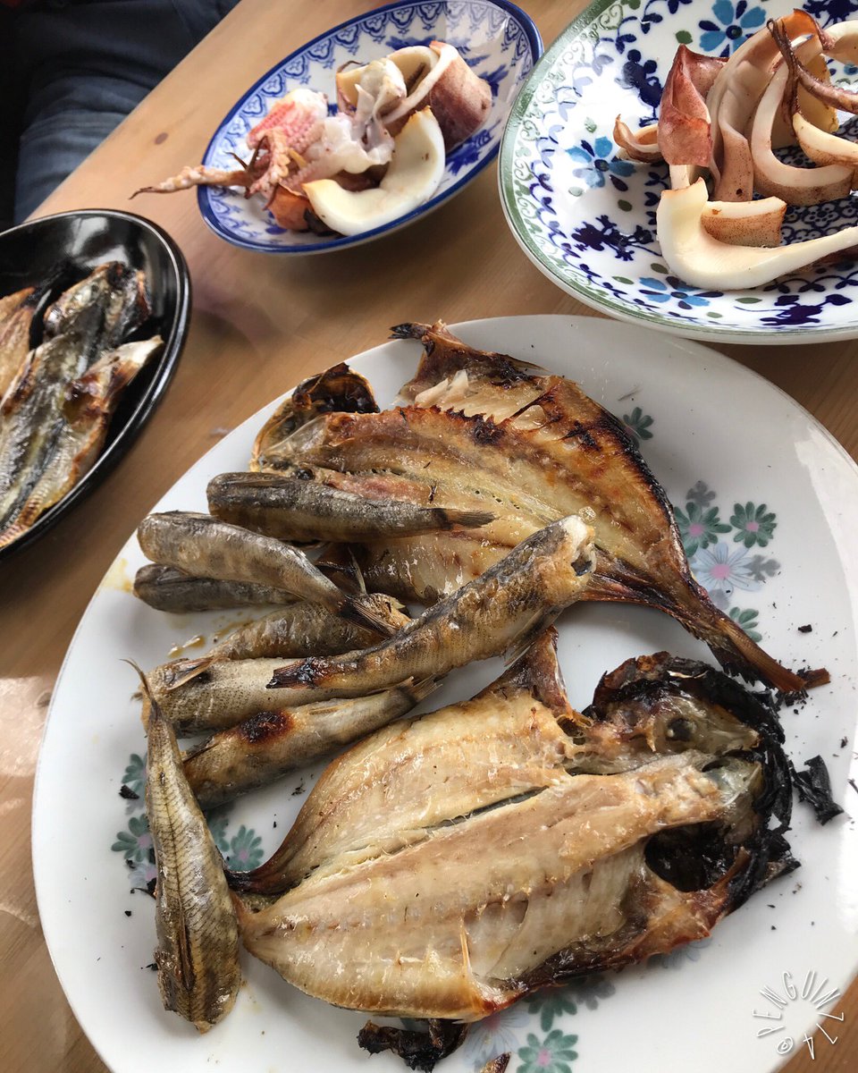 Penguin774 岩牡蠣 岩がき 磯がき 牡蠣 生牡蠣 焼牡蠣 メヒカリ アジ イカ 千葉県銚子市 海鹿島 石井丸 石井干物店 バイクのない風景