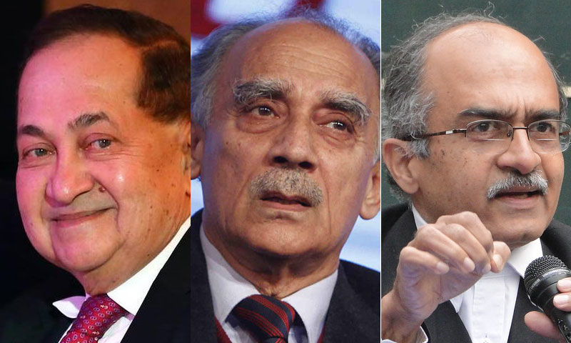 SC to hear today a Petition filed by. @nramind ,Arun Shourie and  @pbhushan1 challenging the constitutionality of Sec 2(c)(i) of Contempt of Courts Act which deals with offence of criminal contempt on the ground of "scandalizing the court or lowering the dignity of the court