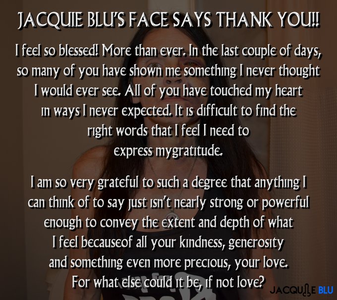 JACQUIE BLU's FACE SAYS THANK YOU!!! #JacquieBlu #BluDreamz   PayPal: jacquie4life@gmail.com CashApp:<a href="/tag/jacquieblu"class="tags">#JacquieBlu</a><a href="/tag/bludreamz"class="tags"><span>#bludreamz</span></a>
