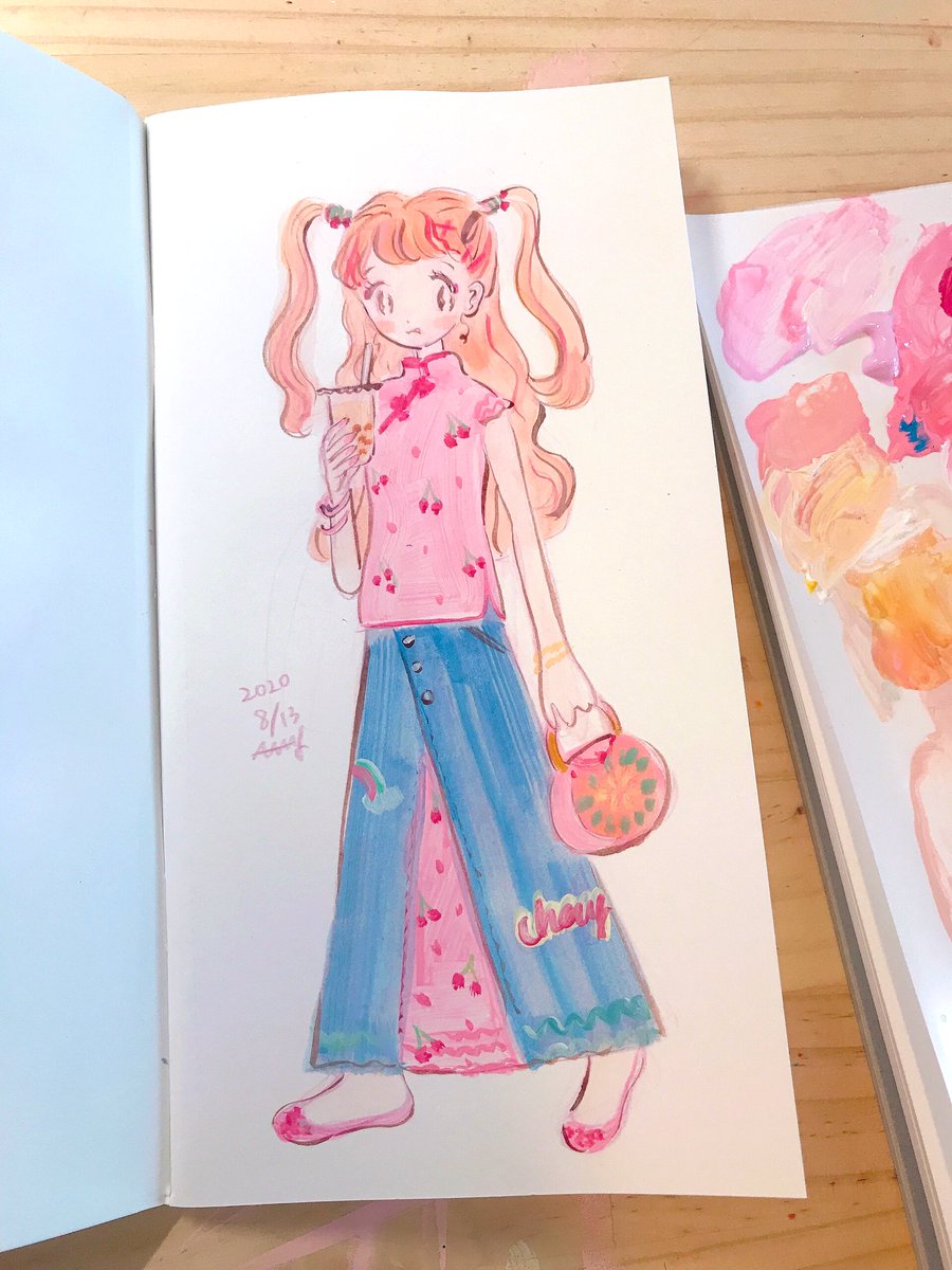 「drawing🍒 」|ア〜ミ〜／𝗔𝗔𝗠𝗬のイラスト