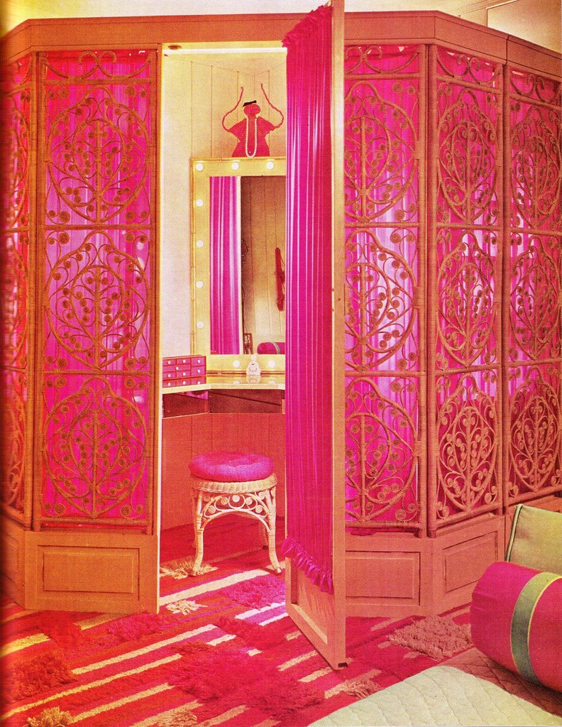 Gaudy was certainly in by 1970: colour choices for interior design were rich and varied, with every room becoming a boutique of signature design.