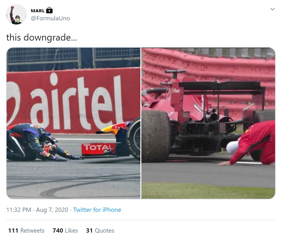 As some may believe, WTF1 is sometimes infamous for stealing content from others and claiming them as their own when a popular idea comes into many people's minds. Some recent examples incude some of  @FormuIaUno's popular tweets.