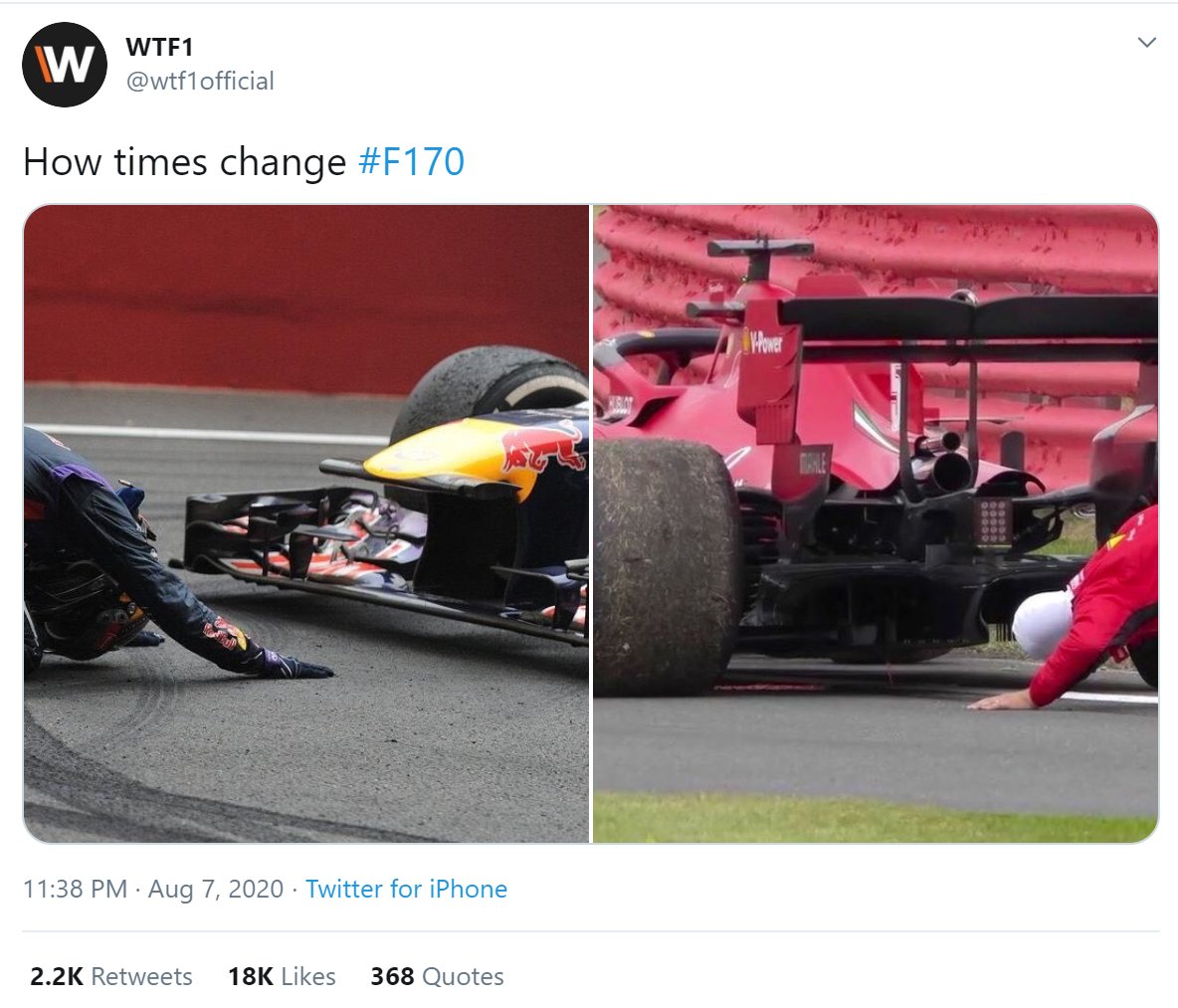 As some may believe, WTF1 is sometimes infamous for stealing content from others and claiming them as their own when a popular idea comes into many people's minds. Some recent examples incude some of  @FormuIaUno's popular tweets.