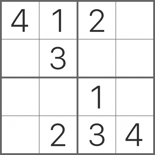 SuDoKu 4x4 (@SuDoKu_4x4) / X