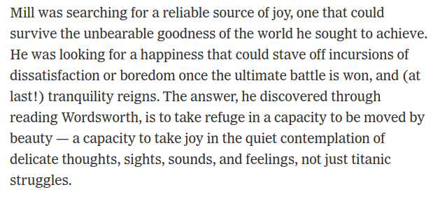 Talking about this, Adam Etison writes: Source:  https://www.nytimes.com/2017/10/02/opinion/js-mill-happiness-anxiety.html