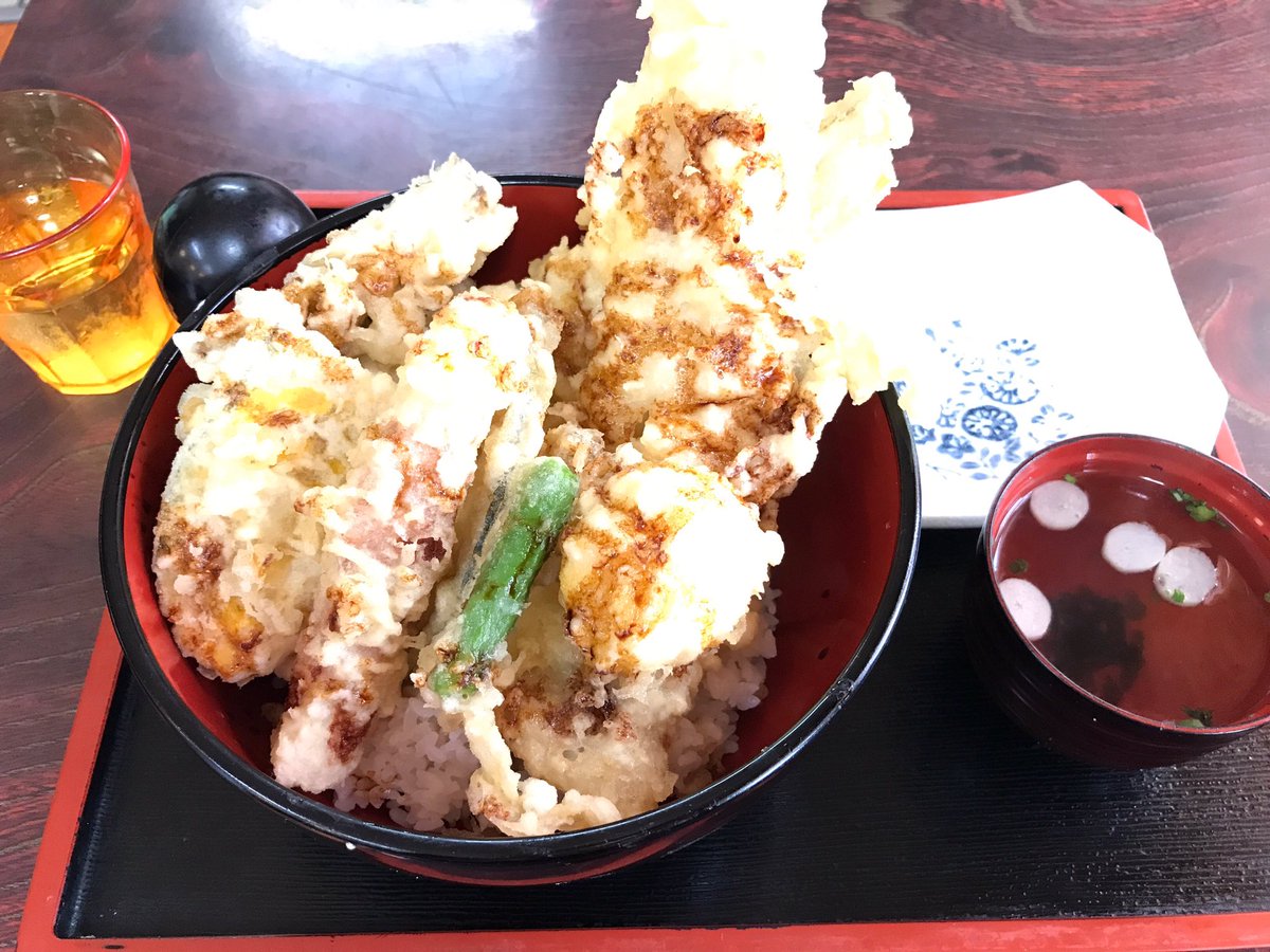 あうる99 どこもかしこも混んでんねー 色々巡ってからの たちばな屋 安定の天ぷらで満腹ー 秋田市 天ぷら たちばな屋
