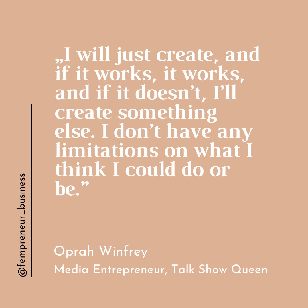 fempreneur_de's tweet image. We simply love her! Share this if you agree 💕

#oprah #oprahwinfrey #inspirationalfempreneur #fempreneurquotes #queeno