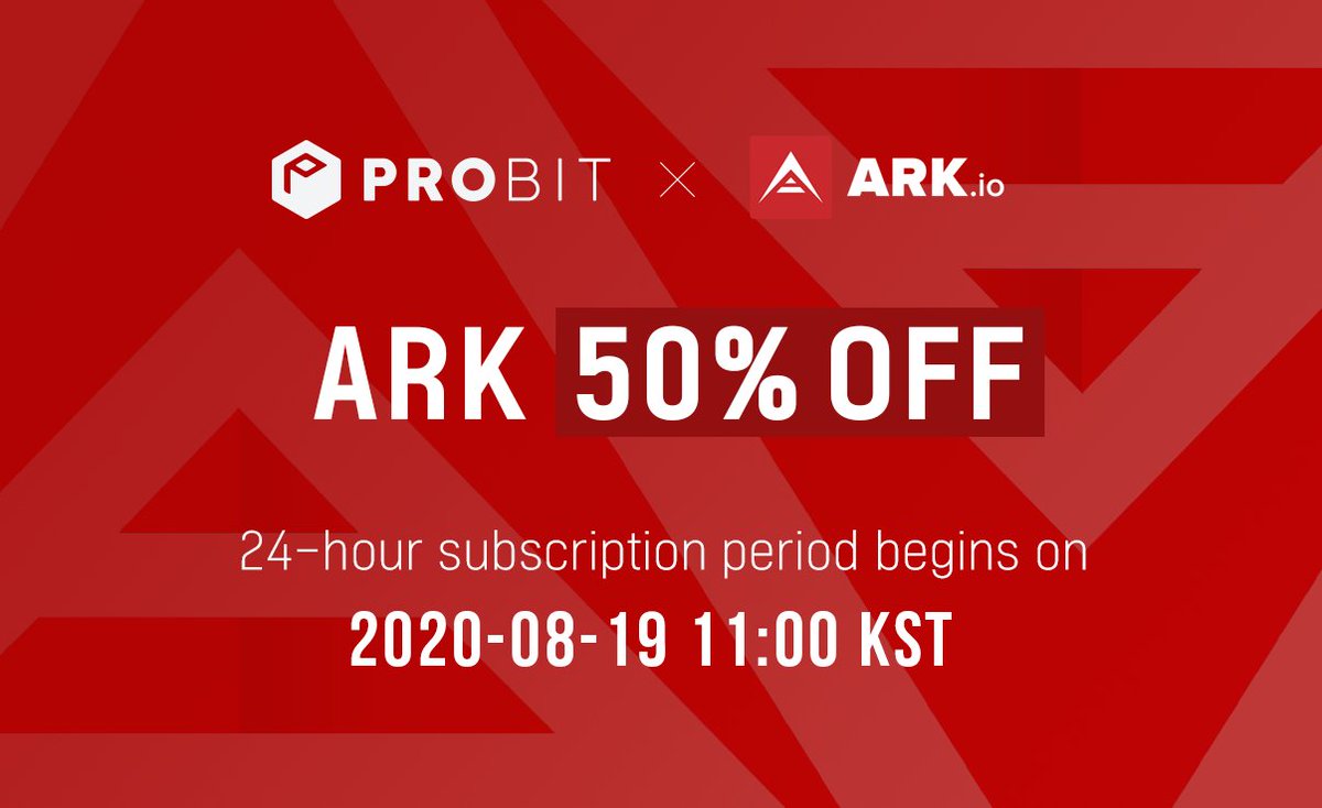 ProBit_Exchange's tweet image. ProBit Exchange is back with our 2nd Exclusive featuring @ArkEcosystem 50% $ARK discounts during the 24-hour subscription period starting on August 19, at 11:00 KST 😎

VIP 5 members and above will be able to purchase up to $30,000 worth of ARK 💪

support.probit.com/hc/en-us/artic…