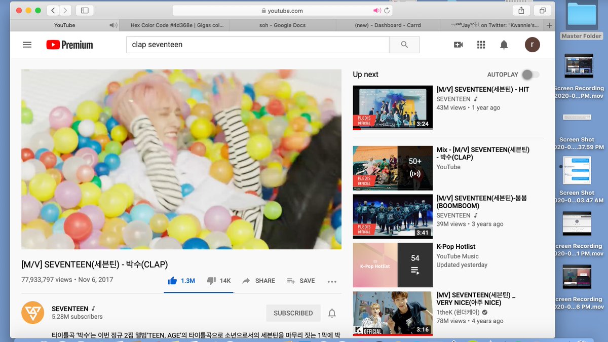 okay last one for this thread thing. Let's keep streaming for  @pledis_17  #SEVENTEEN Baksu!!!Link: 