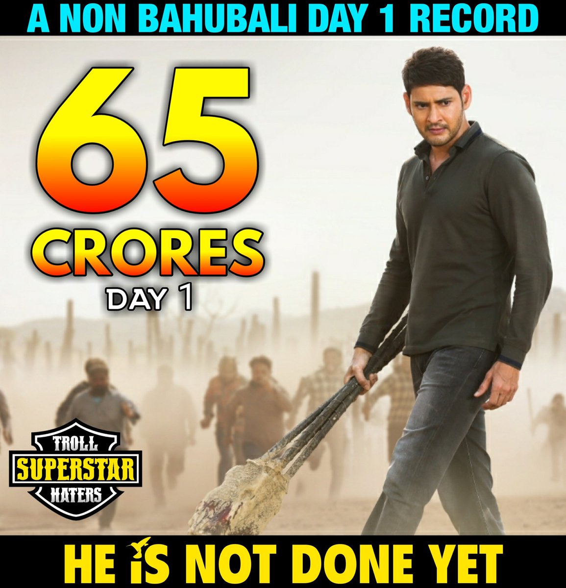  #bharatanenenu1st Day 66Crs Gross2 Days 100Crs Gross4 Days 125Crs Gross7 Days 161Crs GrossAll Time Non BB Industry RecordKing  @urstrulymahesh create chesina All Time Records chusi TFI vonikipoyindi..Inka DHF ayiteTFI Emperor is Backkkk #SarkaruVaariPaata