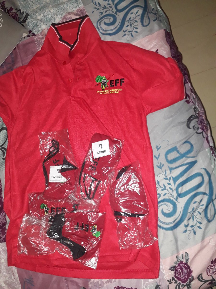 Khuliso_Ratshi's tweet photo. Thanks @EFFSouthAfrica online store i received my order and wanna thank Desmond mapunya, https://t.co/tSLimH84Fu