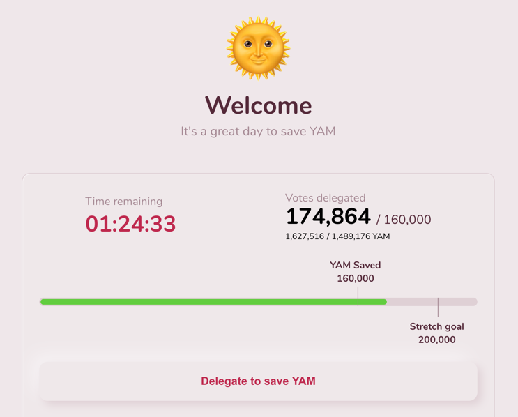 Zima_Crypto's tweet photo. Next stop, 200,000. Feels good to be a part of $YAM. Operation #SaveYAM complete. https://t.co/vGoavW2AEN