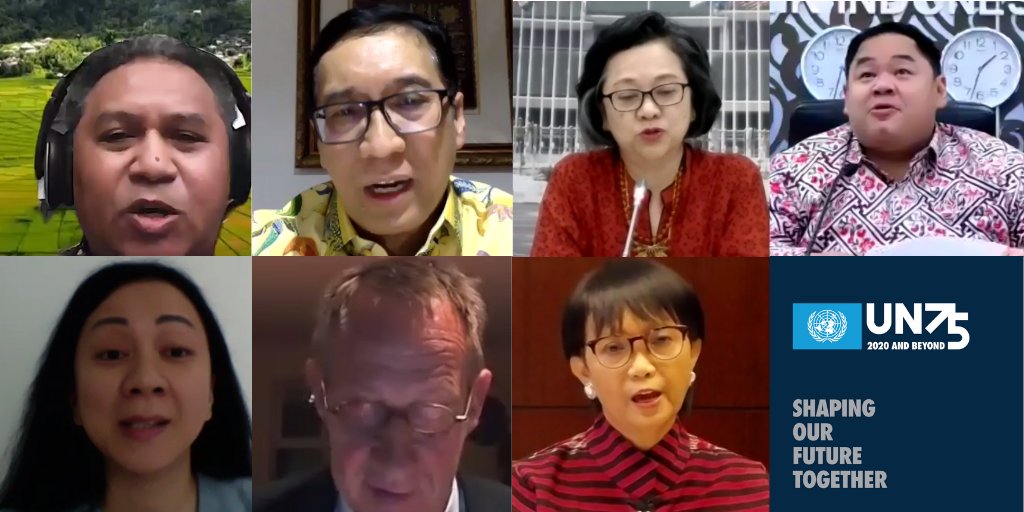 Pleased to be part of the <a href="/Kemlu_RI/">MoFA Indonesia</a> #UN75 Dialogue this morning. To #BuildBackBetter we must tackle inequality, bridge the #DigitalDivide &amp; ensure a green recovery. <a href="/UNESCAP/">United Nations ESCAP</a>'s support to member States to shape our future remains steadfast.