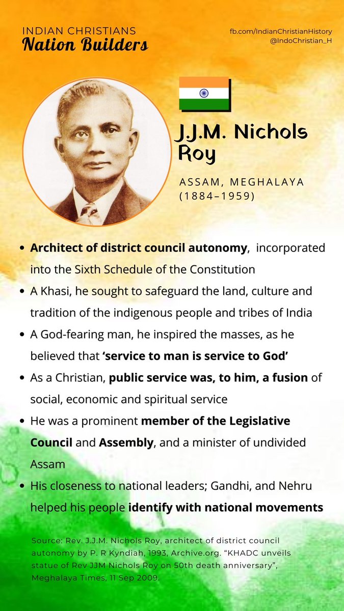 IndoChristian_H's tweet photo. "Labour is an honour to these hills people. No one of them consider that it is beneath their dignity to work. And men and women work together," said Rev. #JJMNicholsRoy (#BahJoy) championing #TribalRights during #ConstituentAssemblyDebates.  #IndianChristiansNationBuilders https://t.co/qg8TcxDh1f