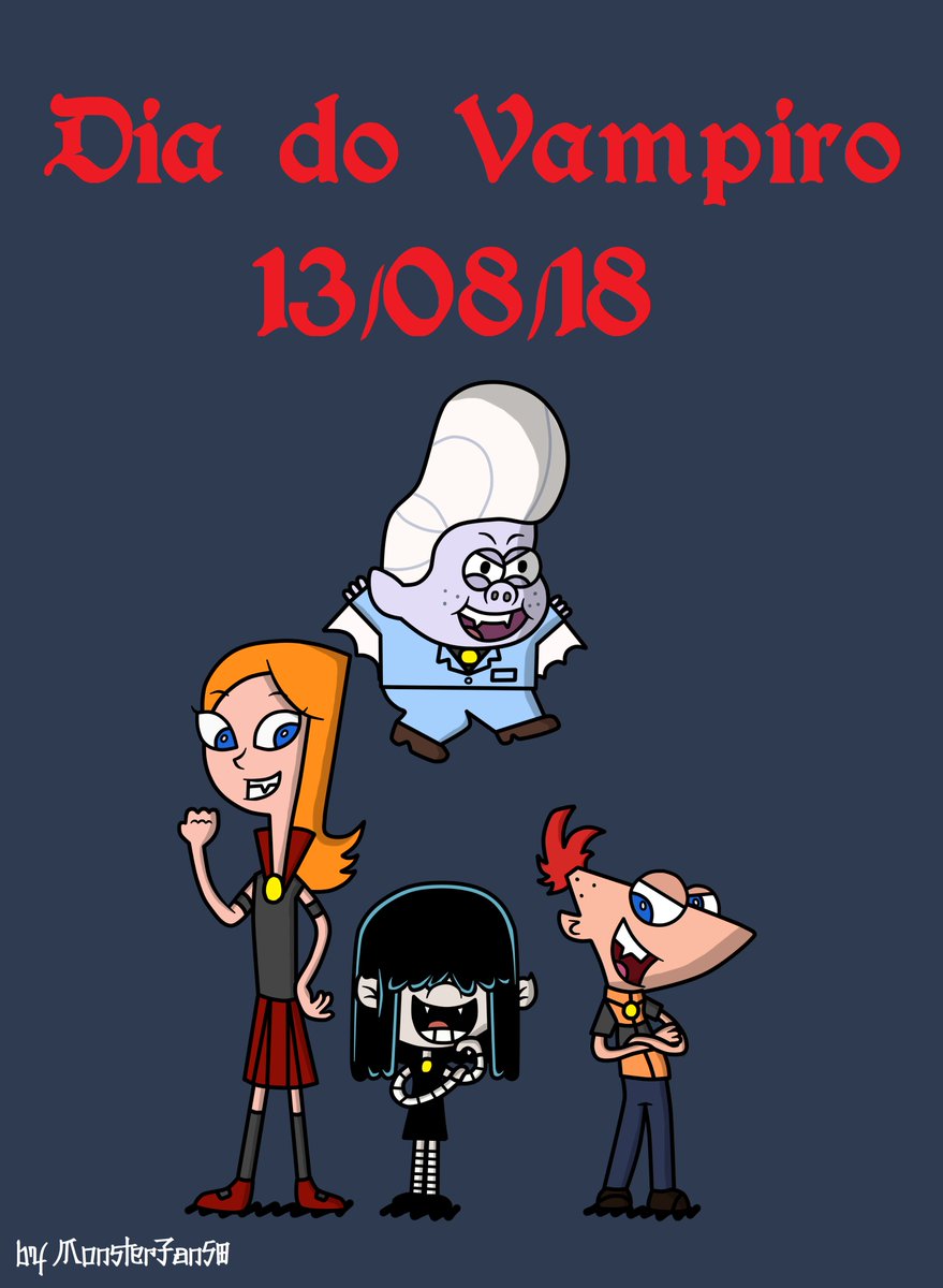 MonsterFan50's tweet photo. Dia del vampiro. #TheLoudHouse #loudhouse #Nickelodeon #monsterau #TheLoudMonsters #PhineasAndFerb #GravityFalls #StevenUniverse #monsterfalls #vampiresday #vampire https://t.co/3Ftw300dkD