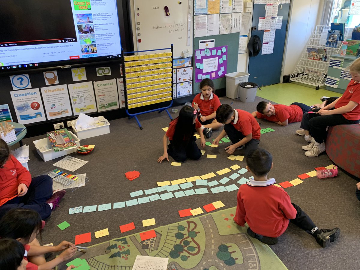 Today our class have been counting on and off the decade by 10’s with 2 and 3 digit numbers. We are also working on estimating a collection of objects and rounding it to the nearest 10. Well done 1/2 S for your great efforts in maths!! <a href="/rydalmereps/">Rydalmere Public</a>