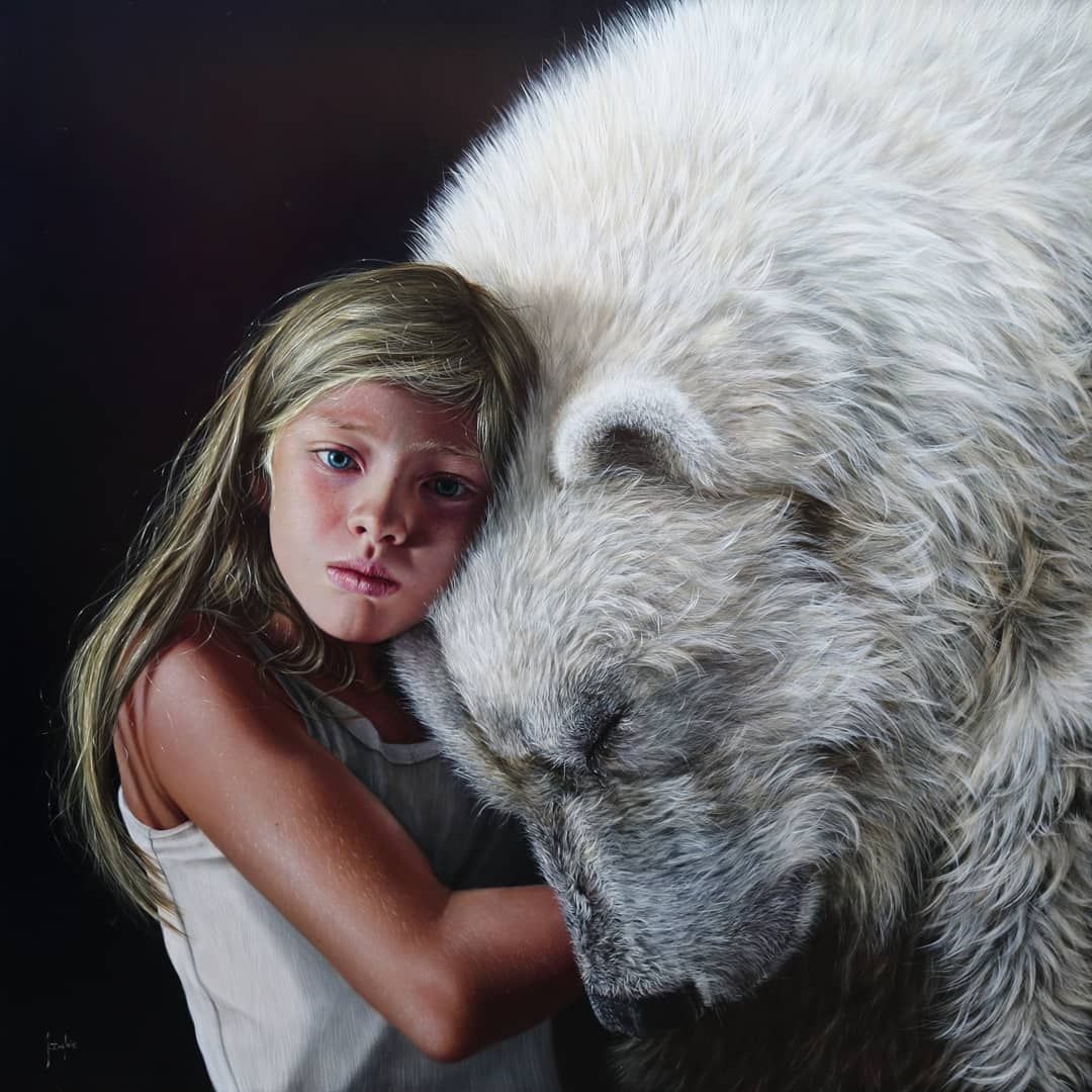 BeautifulBzarre's tweet photo. Beautiful and powerful painting by @J_inglesartista titled "El último invierno (The last winter)"
.
.
.
#beautifulbizarre #artmagazine #newcontemporaryart #jesusingles #winter #thelastwinter #spanish #spanishartist #art #painting #polarbear https://t.co/wbQH8NGQRq