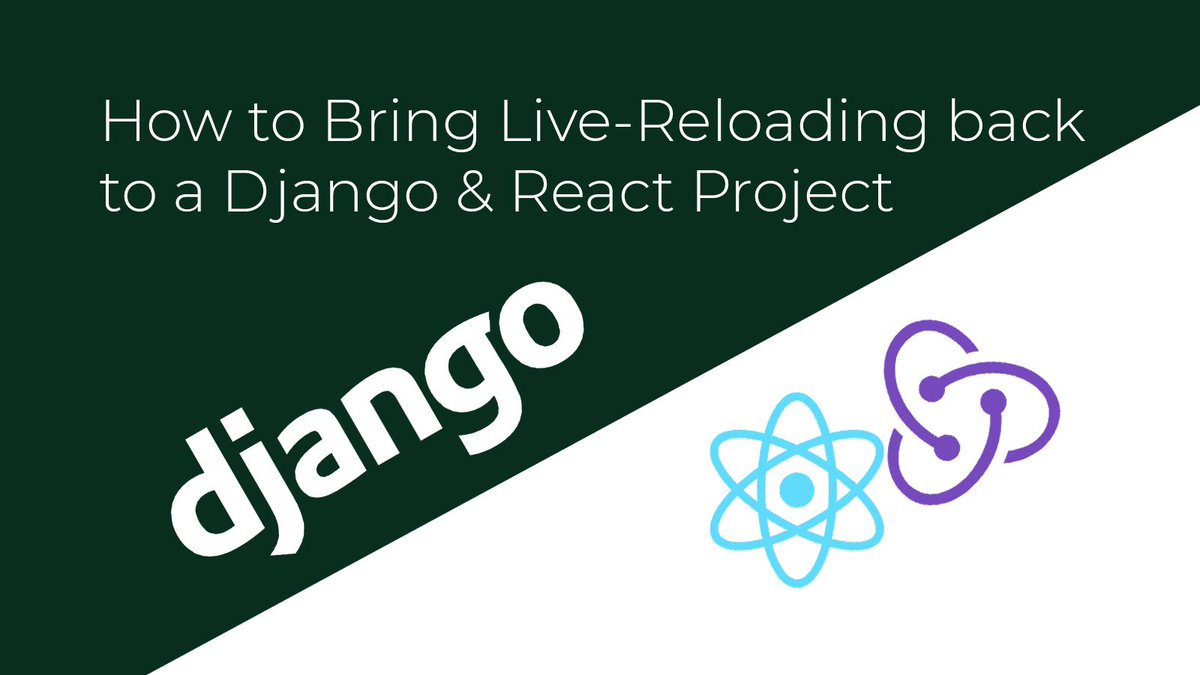 darrenculbreath's tweet image. How to Bring Live-Reloading Back to a #DjangoAndReact Project Hacker Noon smpt.co/Z0Jcb @hackernoon