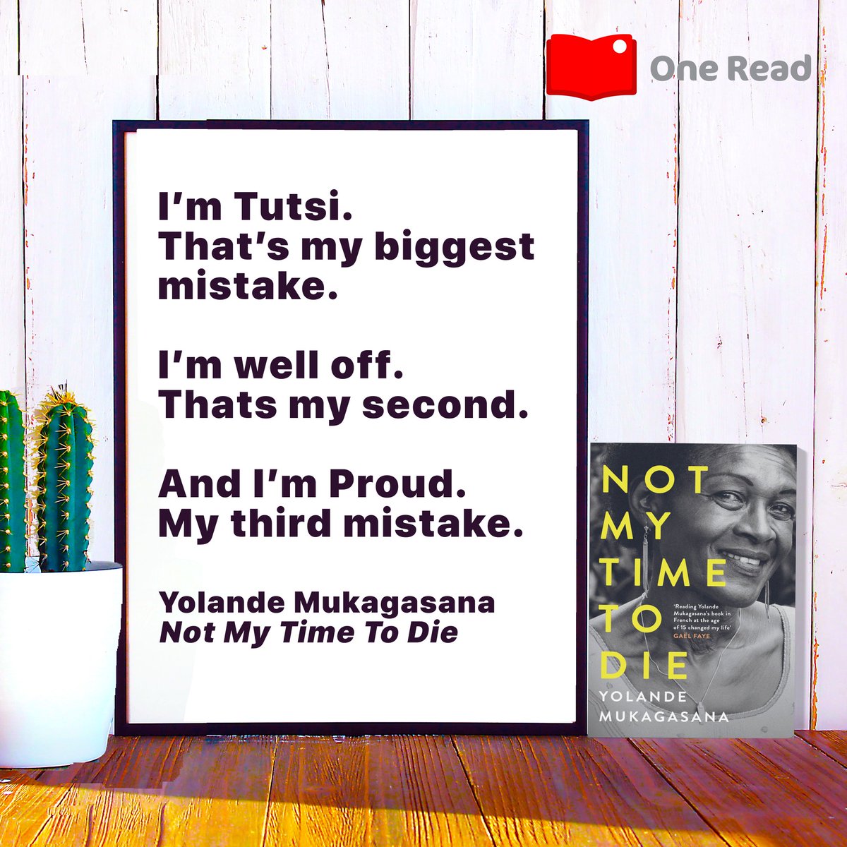 #YolandeMukagasana combines the individual narrative of horror and betrayal with overarching condemnation of the powers that allowed the #RwandanGenocide to occur in 'Not My Time to Die'

Read this book for free on the #OneRead App.

#TakeAStoryWithYou