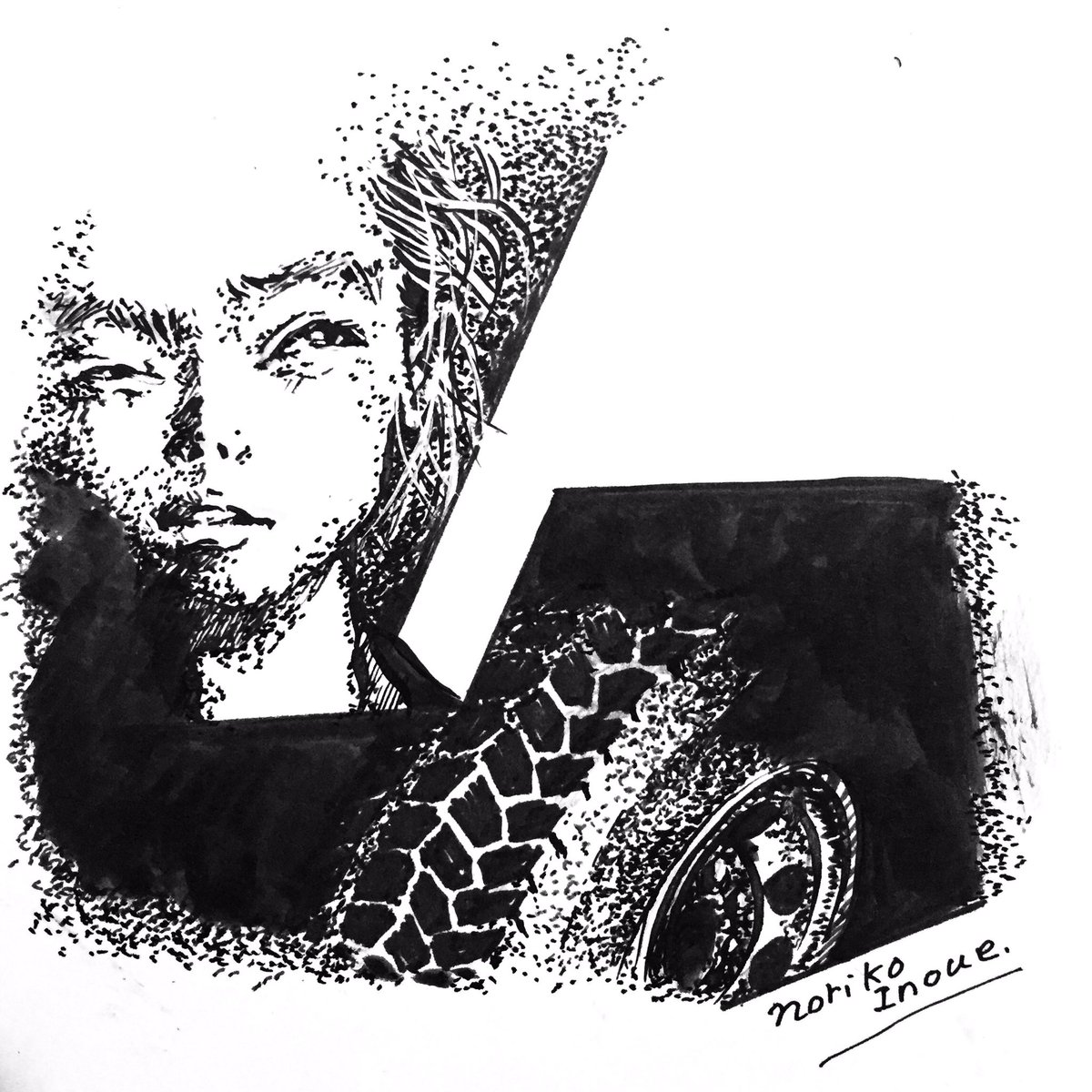 「#ff外で私のこと気になってる人いませんか

#イノウエノリコの絵
#イラスト
」|イノウエノリコのイラスト