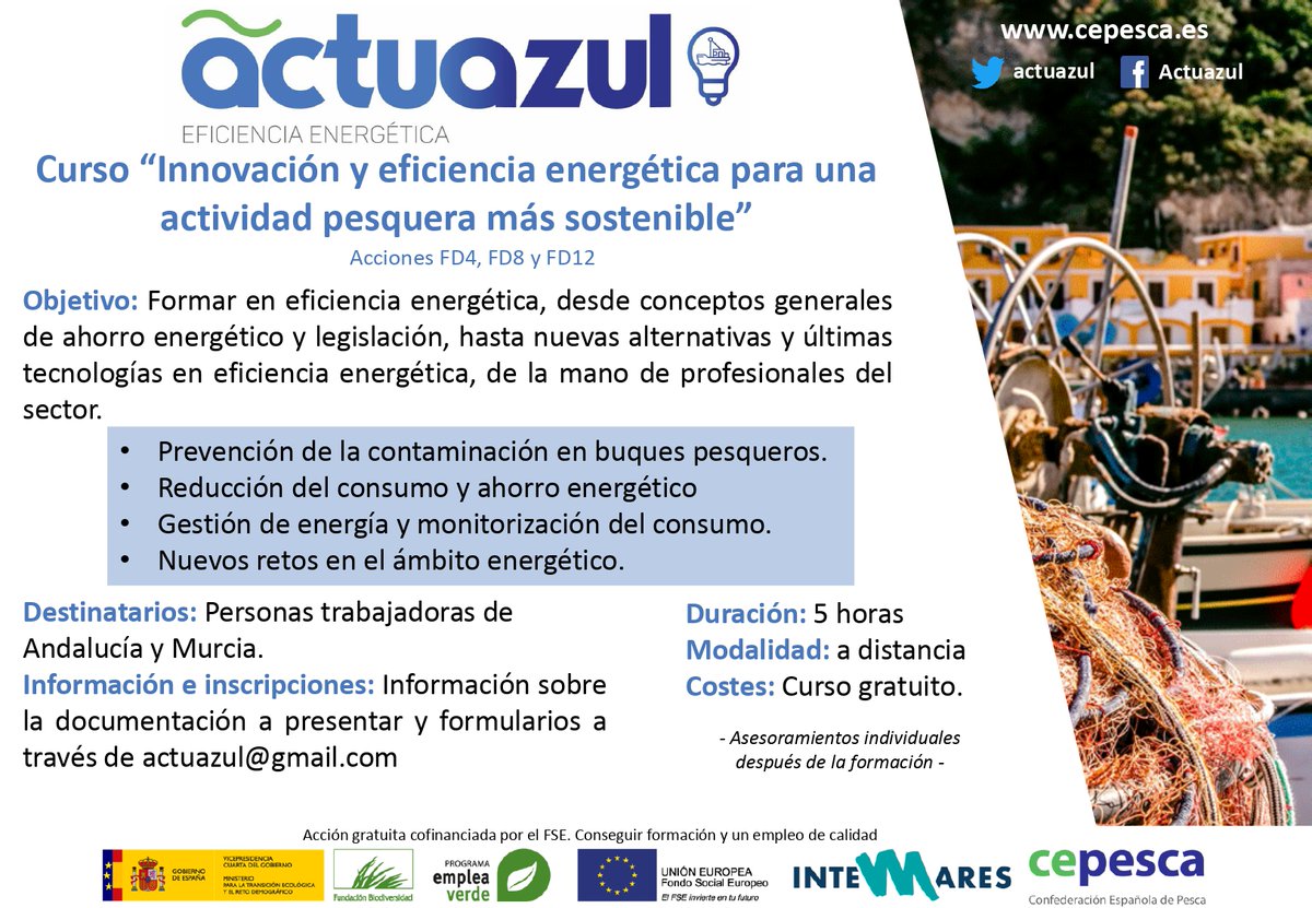 Sabemos que son tiempos de vacaciones y descanso, pero te recordamos que está abierto el plazo de inscripciones a nuestros cursos de formación online gratuitos. 
¡Inscríbete ahora y empieza en septiembre! Para más información escríbenos a actuazul@gmail.com