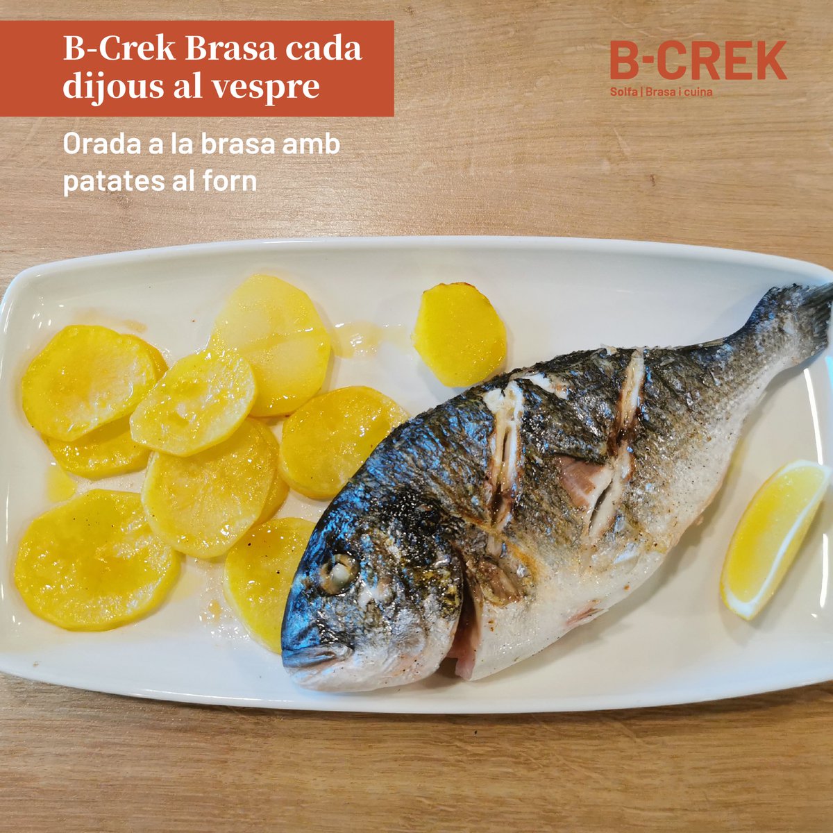 És dijous! 🔥 És dia de brasa a B-Crek Solfa!🔥

Vine aquest vespre i gaudeix de la nostra brasa. Ets de carn o de peix? A B-Crek t’oferim les dues opcions!

#bcrek #bcrekbrasa #bcreksolfa #olot #garrotxa #dijousbrasa #vineafercrek