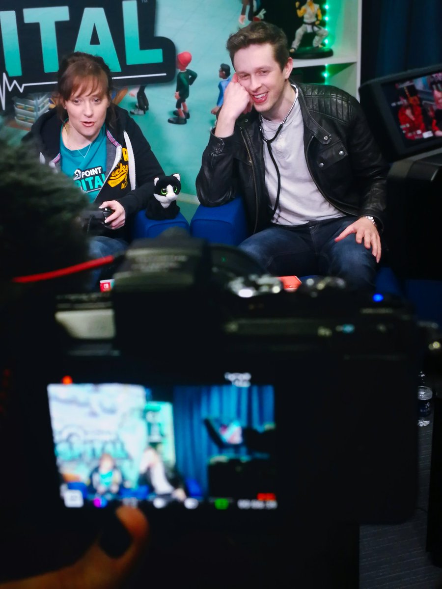 Anna_Chess's tweet photo. Long overdue video about the time @CallMeKevin1811 (aka Doctor Kevin) and I visited the @SEGA headquarters for the Console Launch of @2PointHospital (we had a blast!): https://t.co/00fil5bjBA 🤟 

#throwbacktogoodtimes https://t.co/zxQnYuQrU2