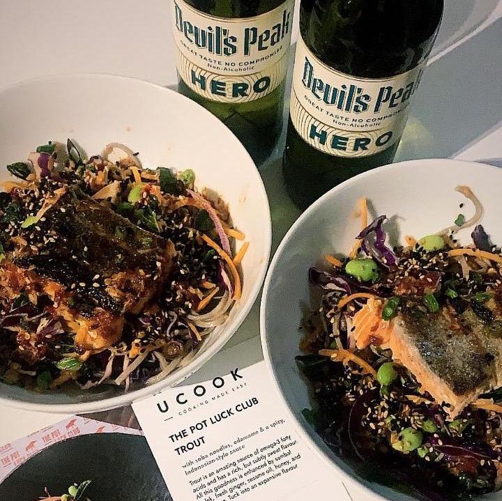 DevilsPeakBeer's tweet photo. We’re drooling over the images of all your @ucooksa x @thepotluckclubct dish this week! 🍻 #ucooksa #homecookedmeals #devilspeakhero #devilspeakbeer #nonalcoholicbeer https://t.co/4rUqgCDt0W