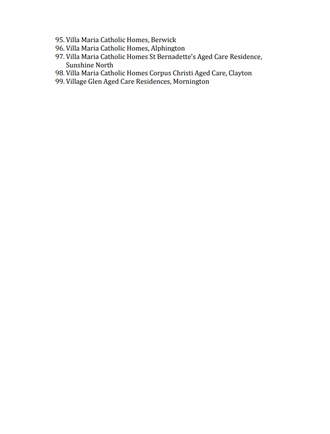 BelindaJones68's tweet photo. Here is a comprehensive list of the aged care centres with COVID-19 that @ScottMorrisonMP refuses to name, citing 'reputational issues'.

Huge thanks to Dr Sarah Russell @AgedMatters for this list (link below)
🐝
#auspol #abc730
https://t.co/Ys2jebespt https://t.co/E41Ojw9qsG