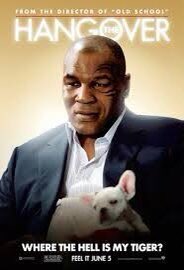 The movie was called “The Hangover”.One of the directors remembered reading about Mike Tyson’s wild nights in Vegas. So they decided to cast him and a tiger in the movie. I mean, if you’re gonna have Tyson in a movie, then surely you must have a tiger too.