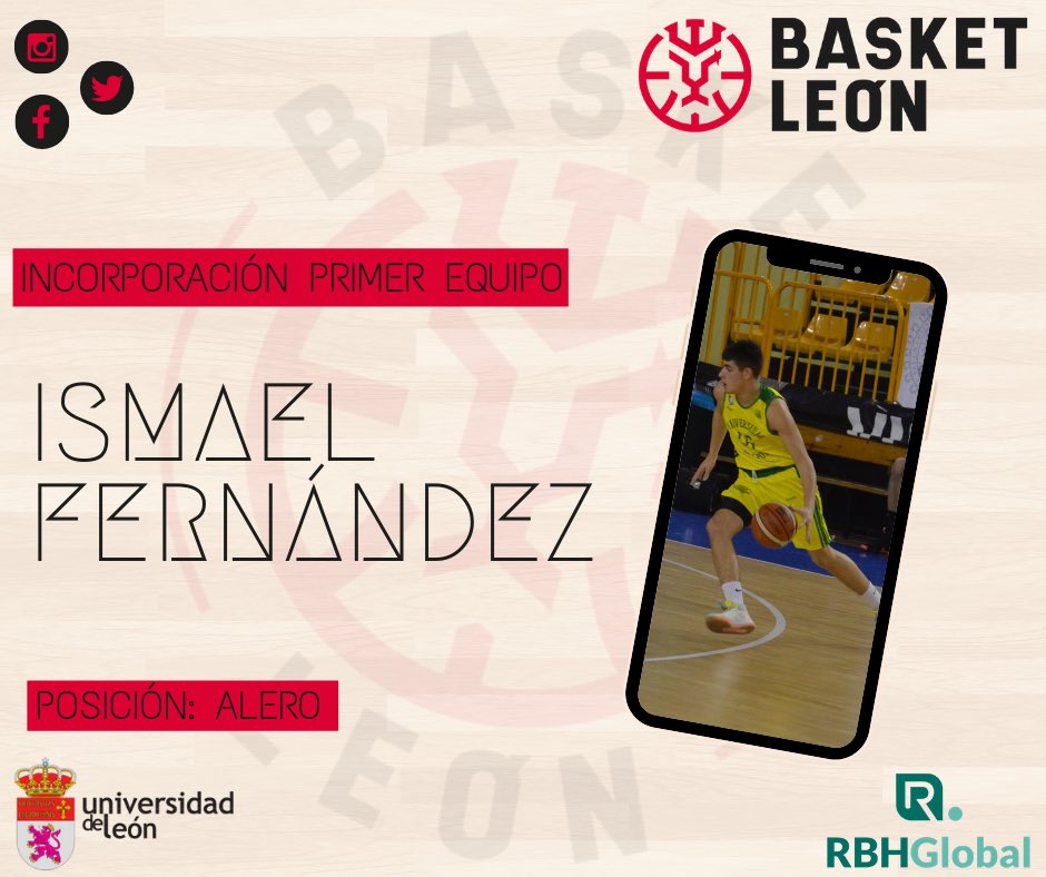 CultuBaloncesto's tweet photo. 🏀PRIMER EQUIPO| El joven leonés, Ismael Fernández, formará parte del primer equipo. Seguimos apostando por la cantera.
#basketleon #vamosleon #madeinleon #leonesp https://t.co/HNKroDbrV0