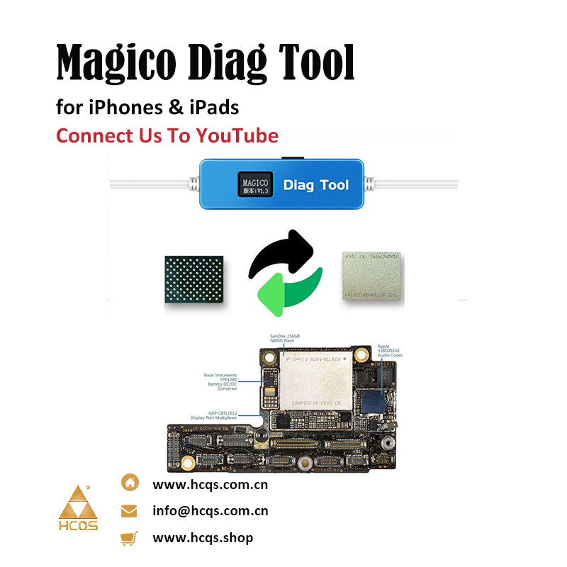 HCQS_Shenzhen's tweet photo. Magico Diag DFU Mode Tool for iPhones & iPads
shop online: https://t.co/oPkcqxTNDX
#hcqs #repairtool #iphone #ipad #dufmode #duf #duftool #technician #repairiphone #repairshop #mobilerepair #repairstore #motherboard #wifirepair #nandrepair #nand https://t.co/pMc7gu63Yv