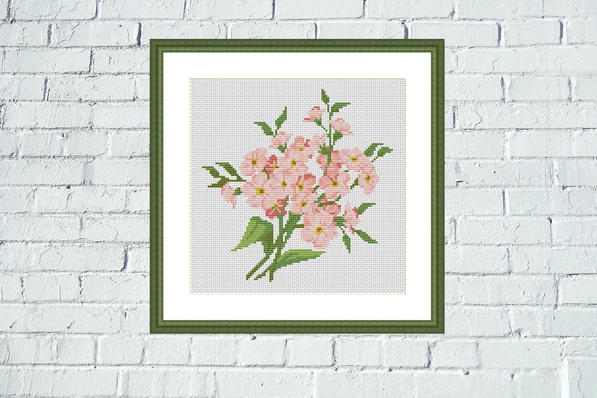 Pink flower bouquet cross stitch pattern Colorful embroidery design jpcrochet.com/products/pink-… #crossstitch #moderncrossstitch #crossstitchpattern #xstitch #xstitching #simplecrossstitchdesign #embroidery #Flowers #flowercrossstitch