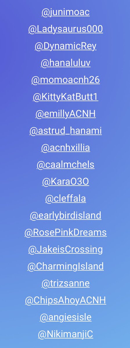 hellooo here are the winners 🥰💖 pls dm me! ty everyone for joining 🥺