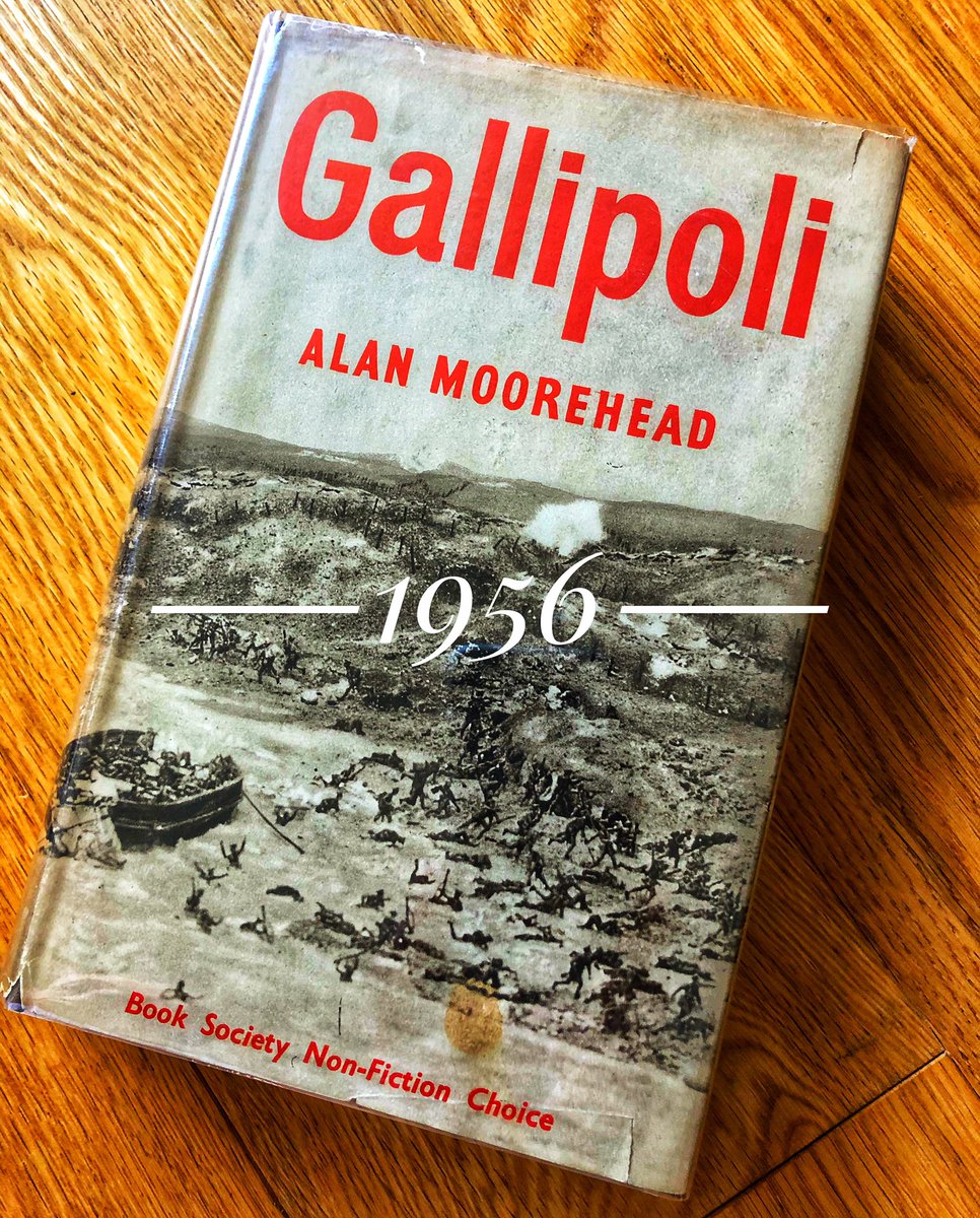 Gallipoli: variations on a theme. First UK edition of Moorhead’s classic. On the cover? The  @I_W_M diorama model of the landings at V Beach  #gallipoli