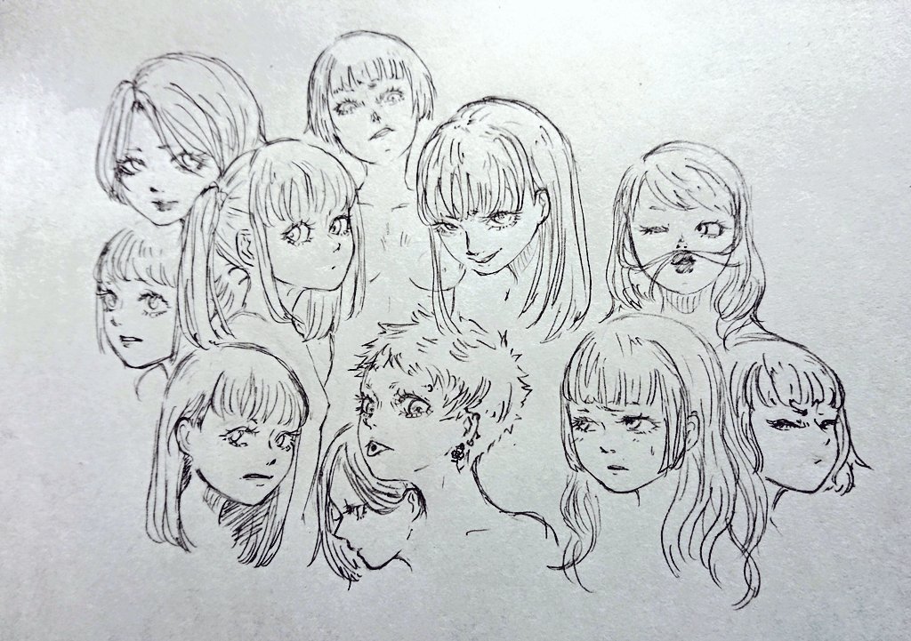 いつもよりまじめに描いた女子 