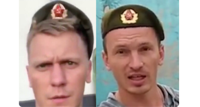 Покаявшиеся "белорусские силовики" это конечно мощно 🤣, но никто этим идиотам провокаторам не подсказал, что символика СССР на какарде это из другой эпохи?