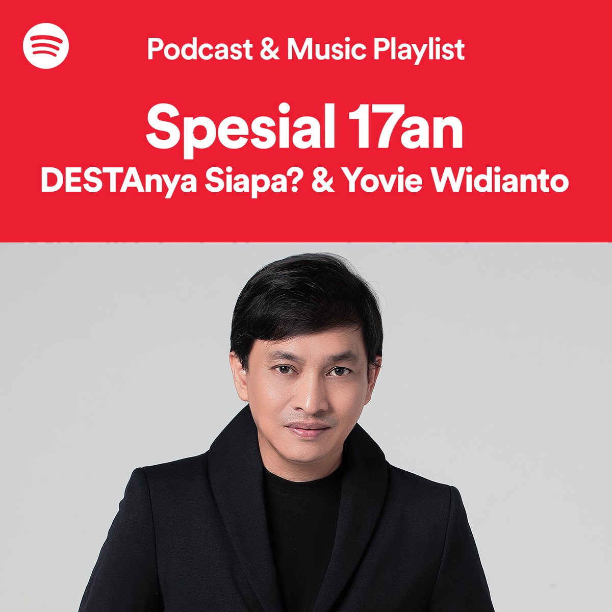 SpotifyID's tweet photo. Yuk, rayakan Hari Kemerdekaan bareng playlist "Spesial 17an" di mana podcast @maknatalks, #DESTAnyaSiapa? dan #DearDearest bertemu @raisa6690, @rahasiabulan, @mynameisrossa, dan @yoviewidianto!
Cari "Spesial 17an" di Spotifymu mulai 17 Agustus ini ya! #SpotifySpesial17an https://t.co/rhMRuX8OgP