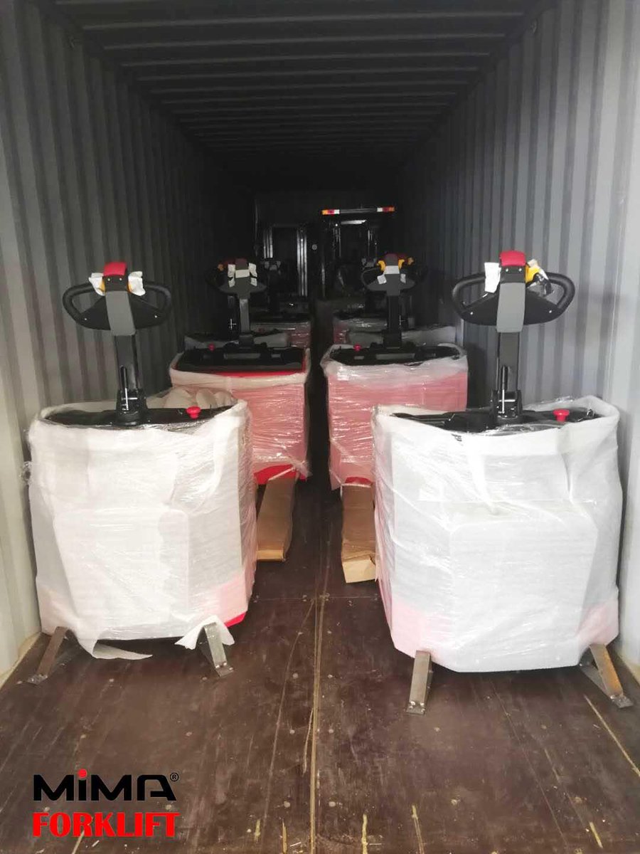 MimaRachel's tweet photo. A busy day again!
MiMA electric pallet truck and forklifts will serve their new owner in South Asia.
#forklift #pallettruck #electricforklift #warehouseequipment #MHE https://t.co/6kvpoRNOPX