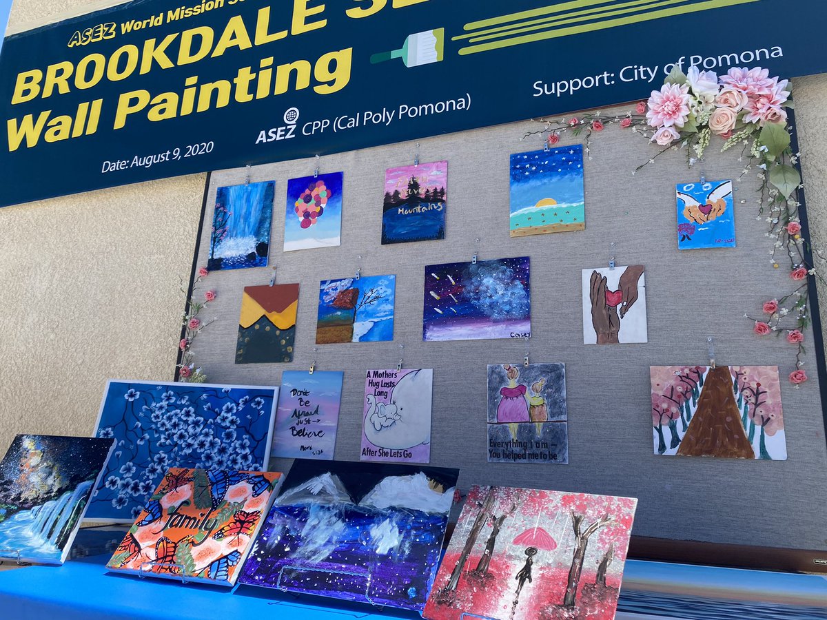 ASEZ_POMONA's tweet photo. Amazing Day this Past Sunday!! As ASEZ CPP was able to have their “Art from the Heart” painting event. Thru this amazing event, over 60 portraits were created and donated to Brookdale Senior Living Center, in order to give them a bit of cheering up during this pandemic. Animo!!!! https://t.co/EhzGMwfKUo