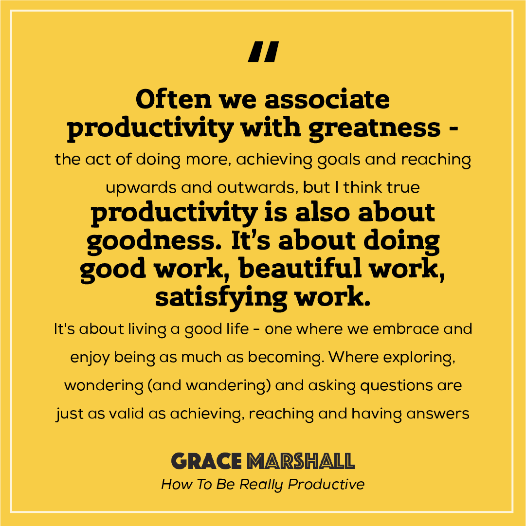 GraceMarshall's tweet photo. Inspired by @erwinmcmanus's distinctions between Great and Good, here's something I wrote in How to be Really Productive. What's good in your work and life right now?
#productivity #achievements https://t.co/LThn9zWBCB