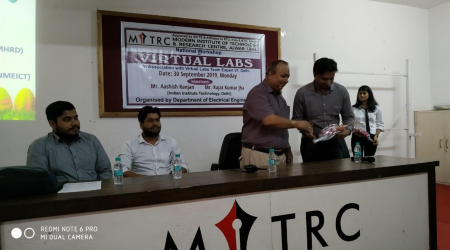 MitrcElectrical's tweet photo. Department of Electrical Engineering organized a workshop-cum-seminar on Virtual Labs by IIT Delhi Experts on 30/09/19. https://t.co/qwIwZJZnlk
